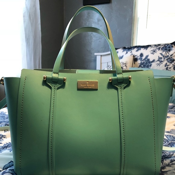 kate spade Handbags - Mint green Kate spade purse with strap